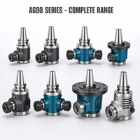 Têtes de fraisage à angle réglable AGU-ER25-110, AGU-ER25-170, AGU-ER32-140, AGU-ER32-220, Têtes universelles à angle droit CNC, Fabrication OEM