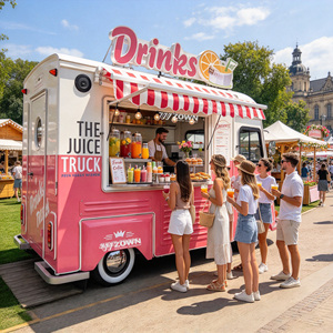 Camion de restauration électrique, cuisine mobile sur mesure, intérieur en acier inoxydable, pour café, glaces, restauration de rue en extérieur. - Product Image 1