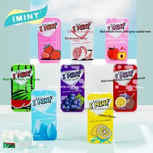 Bonbons à la menthe et à la pastèque frais, <span class=keywords><strong>sans</strong></span> <span class=keywords><strong>sucre</strong></span>, rafraîchisseur d'haleine, 8 saveurs de fruits, bonbons durs au xylitol en boîte longue 21g - Product Image 2