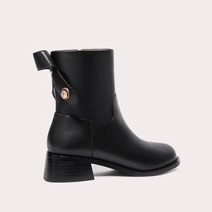 Bottines <span class=keywords><strong>Chelsea</strong></span> tendance à bout rond et talons épais, style vintage, nouvelle collection automne Lily Wei, grandes tailles - Product Image 2