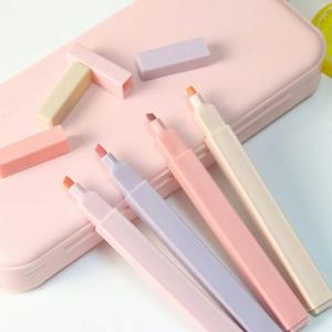 Stylos surligneurs de grande capacité, lot de 6, couleurs dégradées, marqueurs colorés pour étudiants, respectueux des yeux, essentiels pour l'école et le bureau - Product Image 2