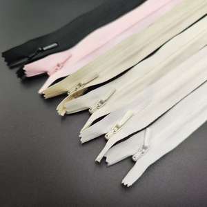 <span class=keywords><strong>HOYEL</strong></span> 3 #   Fermeture éclair invisible en nylon à extrémité fermée en laiton avec curseur multiple pour vêtements et pantalons, longueur personnalisée, accessoires en plastique - Product Image 6