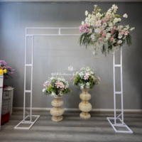 Standing Arch Persegi untuk Pernikahan, Acara Hari Valentine, Standing Bunga, Latar Belakang Spesial