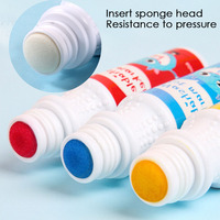 Petit MOQ, 60 ml grande capacité, 8 couleurs, marqueurs de bingo multi-usages sûrs et lavables pour la peinture à l'encre, pour les activités artistiques et créatives des enfants d'âge préscolaire