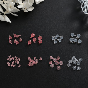 Têtes de remplacement à filetage interne en ABS transparent pour accessoires de bijoux DIY, petites clous d'oreille invisibles pour piercing - Product Image 4