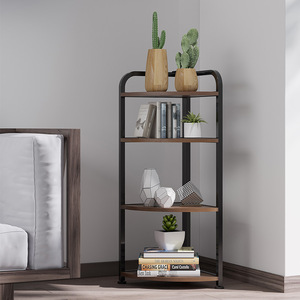 <strong>Shelf</strong> <strong>Storage</strong> Holders 4 Tier Corner Display Rack Multipurpose Shelving Organizer <strong>Bookcase</strong> Unit - Product Image 6
