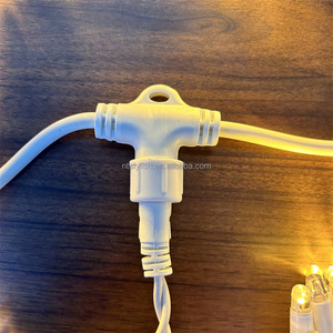 Decoración IP65 Cable de goma Blanco cálido LED Luces de cortina de goma con cable de alimentación - Product Image 4