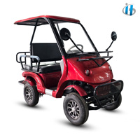 Voiturette de golf électrique Halladay 1500W, 4 places, idéale pour les trajets urbains, les sorties en famille et la livraison de marchandises légères, quadricycle