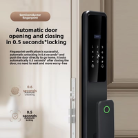Serrure Intelligente Premium Étanche en Alliage d'Aluminium pour Bois/Acier avec Stockage Cloud pour Carte Mémoire Caméra, Application TONGTONG, Sécurité Extérieure pour Invités