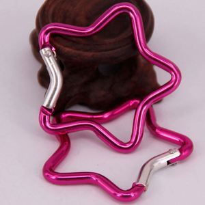 Promotional Aluminum Pentacle Durable Lightweight Clips High Quality Carabiner Star Shaped Spring <b>Snap</b> <b>Hook</b> Sports Outdoor Tool - Product Image 2