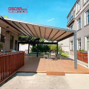 Sistema de Pérgola Retráctil de Aluminio y PVC, Apertura y Cierre Automático/Manual, <span class=keywords><strong>Toldo</strong></span> Retráctil para Jardín, Patio Exterior - Product Image 3