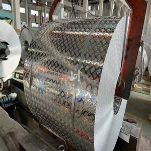 <span class=keywords><strong>Plaque</strong></span> antidérapante à cinq nervures du fabricant, en alliage d'aluminium 1060 3003 5052 5083, à motif gaufré, pour la construction et le laminage - Product Image 3