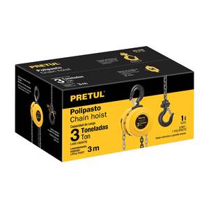 POL-3P paranco a catena da 3 tonnellate per sollevamento edile - Product Image 1