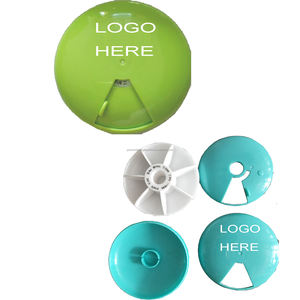 Met Een 7 Pillencompartimenten En Maak Het Beheren Van Uw Wekelijkse Medicijnen Ronde Wekelijkse Pillendoosjes Organisatoren - Product Image 1