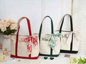 थोक 100 पीसी टिकाऊ कपास टोटे बैग कढ़ाई ब्राडमेड उपहार बैग - Product Image 2