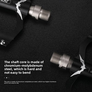 Pedal de Bicicleta JIUYUE Ancho y Ultraligero de Aleación de Aluminio con Rodamiento Sellado con Bujes DU para Bicicletas BMX, de Carretera y Cruiser - Product Image 4