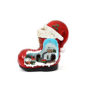 Dropshipping Shopify Resin Musical Rotating <b>Train</b> LED Music Box Night Light Christmas <b>Table</b> Decor Gift - Product Image 1
