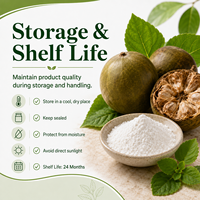 Natuurlijk Monniksvrucht & Luo Han Guo Extract (Mogroside V) Voedingskwaliteit Bulk CAS 88901-36-4