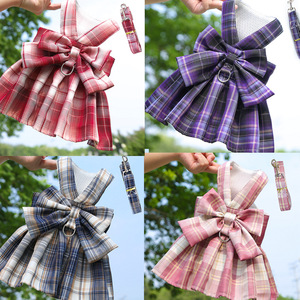 JK Pet verano poliéster falda arnés chaleco para perros gatos lindo perro Har ropa para mascotas para Bulldogs franceses Teddy para paseos al aire libre - Product Image 3