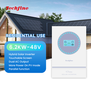 Techfine 6200W 48V Sistema de Almacenamiento de Energía Solar Híbrido de Alta Frecuencia y Alta Eficiencia - Product Image 1