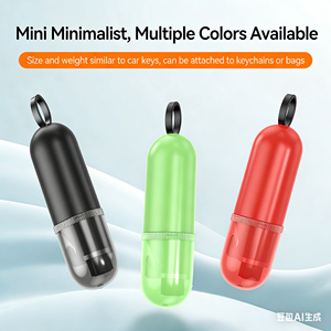 <span class=keywords><strong>Vente</strong></span> flash : brise-vitre de secours pour <span class=keywords><strong>voiture</strong></span> AC09 Mini |   Coupe-ceinture de sécurité 2 en 1 |   Outil d'évasion portable en ABS pour porte-clés - Product Image 5