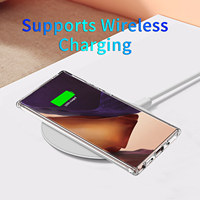 Para Samsung Galaxy Nota 20/nota 20 Ultra S20/S20 Plus/S20 Ultra S10 1,5mm cuatro las esquinas a prueba de golpes a prueba claro TPU caja del teléfono celular caso