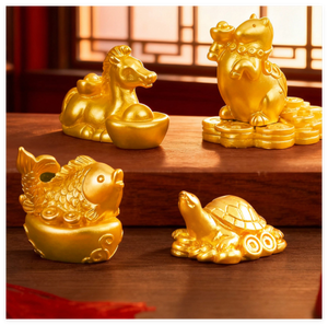 Cartone animato giocattolo 3D bambola lunare in miniatura <span class=keywords><strong>pesce</strong></span> tartaruga cavallo cinese simbolo dello zodiaco 2026 Mang Dai regalo di capodanno per i bambini - Product Image 3
