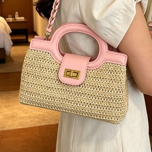 Nouveau <span class=keywords><strong>Sac</strong></span> de Plage Tressé Chic 2026 avec Chaîne – <span class=keywords><strong>Sac</strong></span> <span class=keywords><strong>à</strong></span> Bandoulière Tendance pour Vacances d'Été - Product Image 5