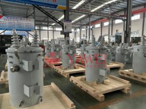 167kva đồng nhôm một pha cực gắn biến áp phân phối yawei dầu đầy biến áp - Product Image 6