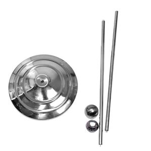 Mât de drapeau d'intérieur en acier inoxydable de haute qualité, 2m/2.6m/3m, étanche, réglable, anti-plis, double étage - Product Image 3