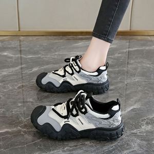 Zapatillas de mujer con suela gruesa, de malla, estilo feo-bonito, que aumentan la altura, modernas y versátiles, informales, novedad de verano 2026 - Product Image 3