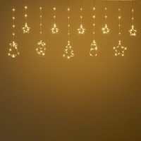Offre Spéciale 220V étanche LED chaîne lumière rideau extérieur décorations murales noël Halloween pâques USB télécommande alimenté