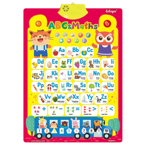 Affiches parlantes anglaises Apprentissage phonétique Graphiques audio pour enfants Alphabet Talking Poster Chine Vente en gros Jouets éducatifs - Product Image 1