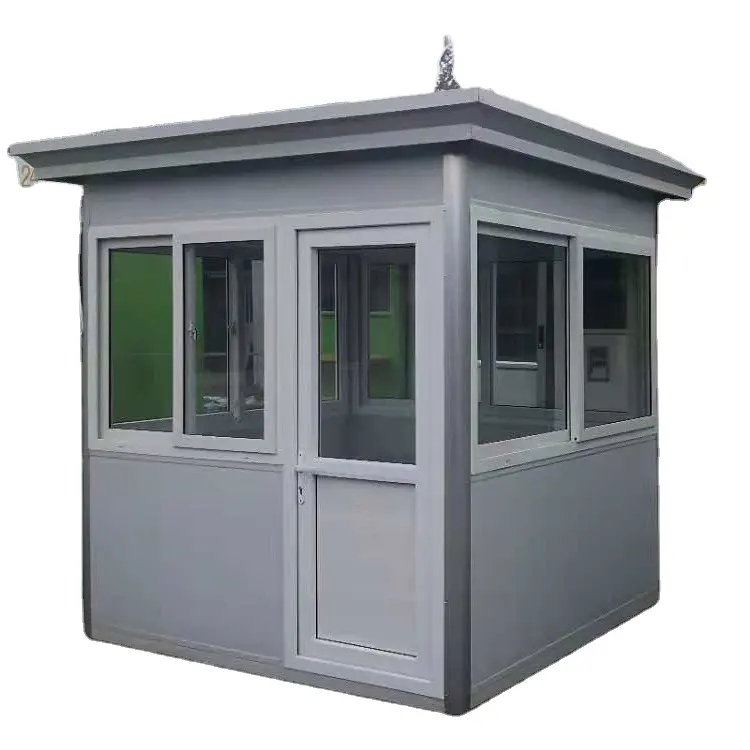 Wholesale Mobile Outdoor Public Security Guard /prefab Sentry Box/shop/ticket Booth/Sandwich Panel tiny house