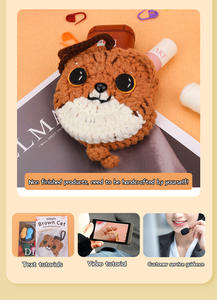 Kit Personalizzato per Uncinetto in Lana: Crea Tu Stesso Animale, Artigianato Tessuto a Mano, Motivo Cartoon Lavorato a Maglia, <span class=keywords><strong>Punto</strong></span> <span class=keywords><strong>Croce</strong></span> Morbido a Tema Animale - Product Image 6