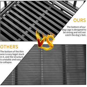 TYXD Heavy Duty cane gabbia di metallo canile e cassa per cani di medie e grandi dimensioni, Pet box con quattro ruote - Product Image 5