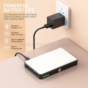 ไฟเซลฟี่ LED 120 3000มิลลิแอมป์<span class=keywords><strong>ต</strong></span>่อชั่วโมงชาร์จไฟได้สำหรับโทรศัพท์ไอแพดแล็ปท็อป - Product Image 5