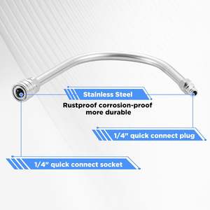 Accessorio <span class=keywords><strong>per</strong></span> <span class=keywords><strong>Pulizia</strong></span> <span class=keywords><strong>Grondaie</strong></span> in Acciaio con Connessione Rapida 1/4\", 5 Ugelli Spray, 4000 PSI, Funzionamento Manuale - Product Image 3