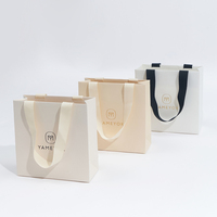 Boyang-bolsa de papel de embalaje para compras, logotipo personalizado impreso, regalo pequeño