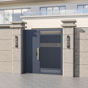 Portail en aluminium durable de style chinois moderne et épuré pour cour/villa – Garantie 3 ans, installation facile, projet complet - Product Image 4