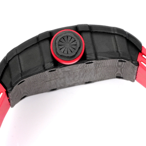 New Model Manual <b>Watch</b> Carbon Fiber Material Hollowed Out Mechanical Mechanism Luxurious Wristwatch Sporty Style Men's <b>Watch</b> - Product Image 2