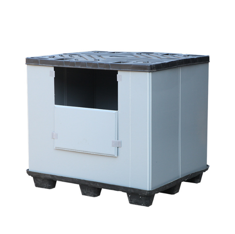 HDPE 1200x1000x760mm 600L Plastic Logistic Box Stackable Storage fruit ...