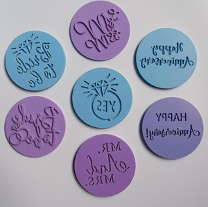 Outils <span class=keywords><strong>de</strong></span> boulangerie anniversaire mariage EID Mubarak acrylique Fondant moule Embosser Cookie chocolat timbre outils <span class=keywords><strong>de</strong></span> décoration <span class=keywords><strong>mots</strong></span> anglais - Product Image 6