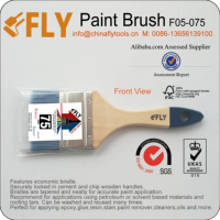 Pinceau à peinture de qualité industrielle et DIY, à poils de castor, manche en bois, garantie 3 ans, personnalisable, support OEM, directement de l'usine