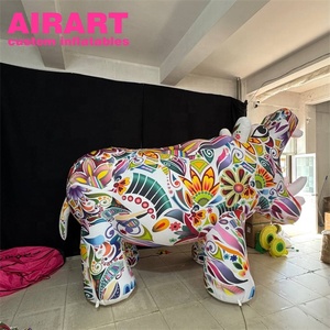 Hipopótamos Inflables Decorativos para Zoológicos, Hipopótamos Inflables Coloridos para Decoración Publicitaria - Product Image 4