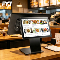 Caja Registradora Móvil de Escritorio FYJ F8 con Logotipo Personalizado, Pantalla Táctil Dual FHD, Sistema de Datos Android 4+64GB, Máquina POS