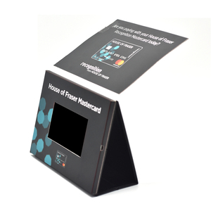Cartone di Carta Materiale Contatore Pop Pos Display Video Player Con Display Lcd Schermo Video Per La Promozione - Product Image 1