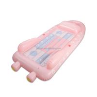 Nouveau matelas gonflable de luxe en forme de dirigeable pour piscine, radeau flottant pour adultes, transat de piscine, lit de plage ou de rivière