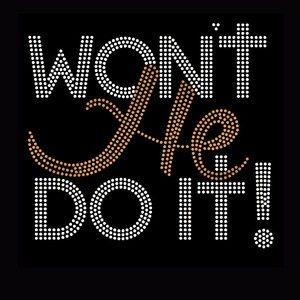 Vente en gros personnalisé ne le fera-t-<span class=keywords><strong>il</strong></span> pas Hotfix Transferts en strass Motifs pour T-shirt - Product Image 4