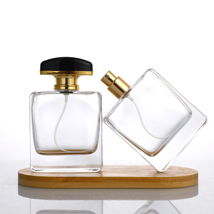 Botella de Perfume de Vidrio Transparente de 50 ml, Fondo Grueso, Pulverizador de Niebla Fina, Recargable, para Cosméticos - Product Image 2